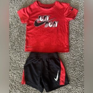 Nike Red and Black Kids Matching Set